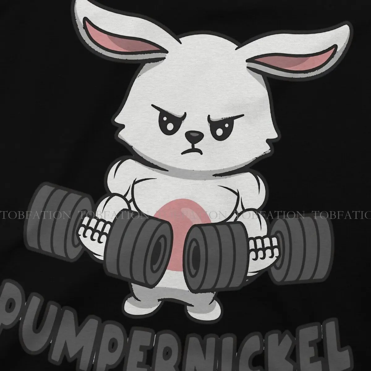 Buns Of Steel Pumpernickel Lifting Bunny T Shirt Classic Graphic Teenager Summer Cotton Men's Tees Harajuku Crewneck TShirt