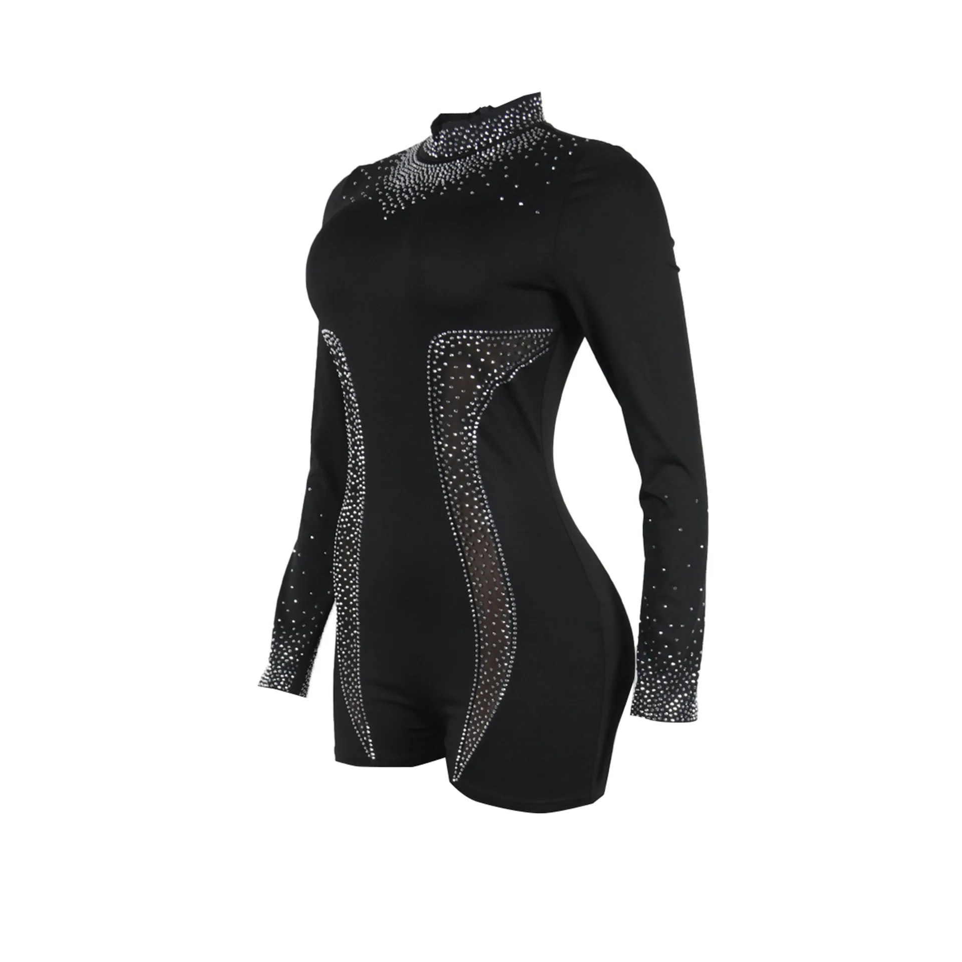 Monos de una pieza para mujer, monos sexys para fiesta y Club, monos de perforación en caliente, pantalones cortos, peleles ajustados, ropa de calle Y2k, mono ajustado