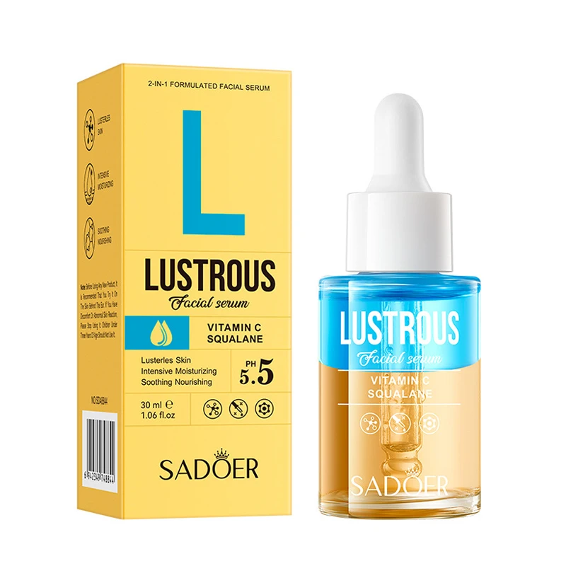 SADOER Centella Asiatica Vitamin C Hyaluronic Acid Serum Facial Moisturizing Whitening Anti Wrinkle Essence Skin Care
