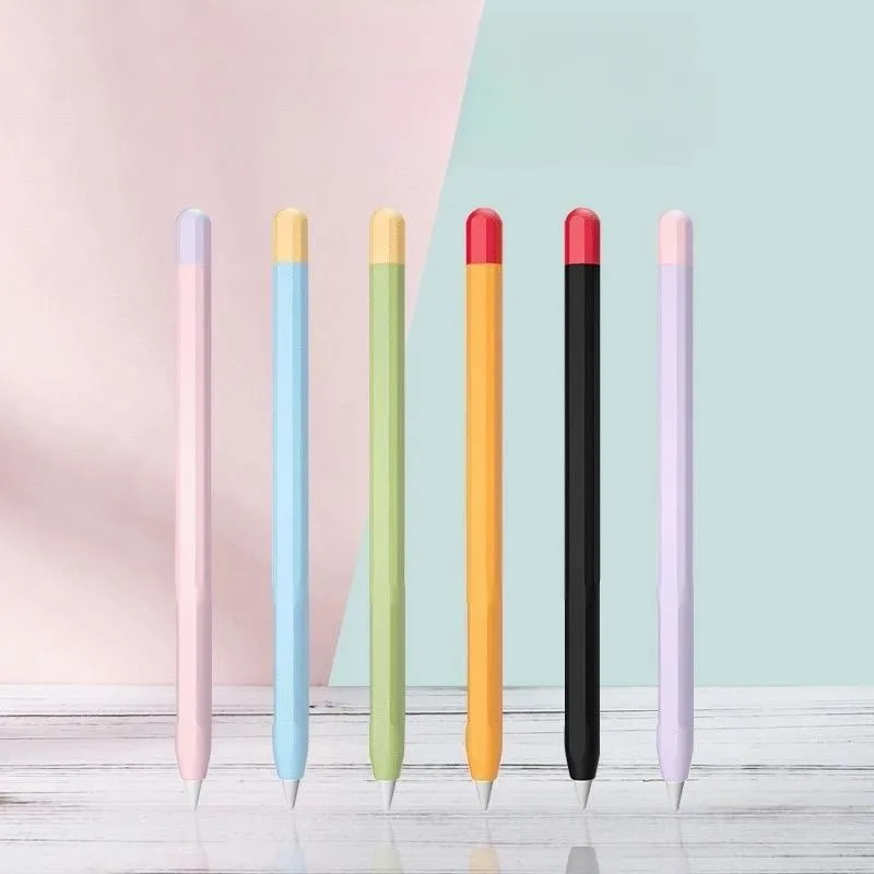 Pencil Case for Apple Pencil Pro and Pencil 2nd 1st Generation Tablet Stylus Protective Cover Soft Silicone Shockproof