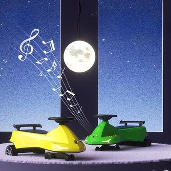 Environmental safety new twist car children's walk on the car does not roll boy and girl baby music swing car baby toys