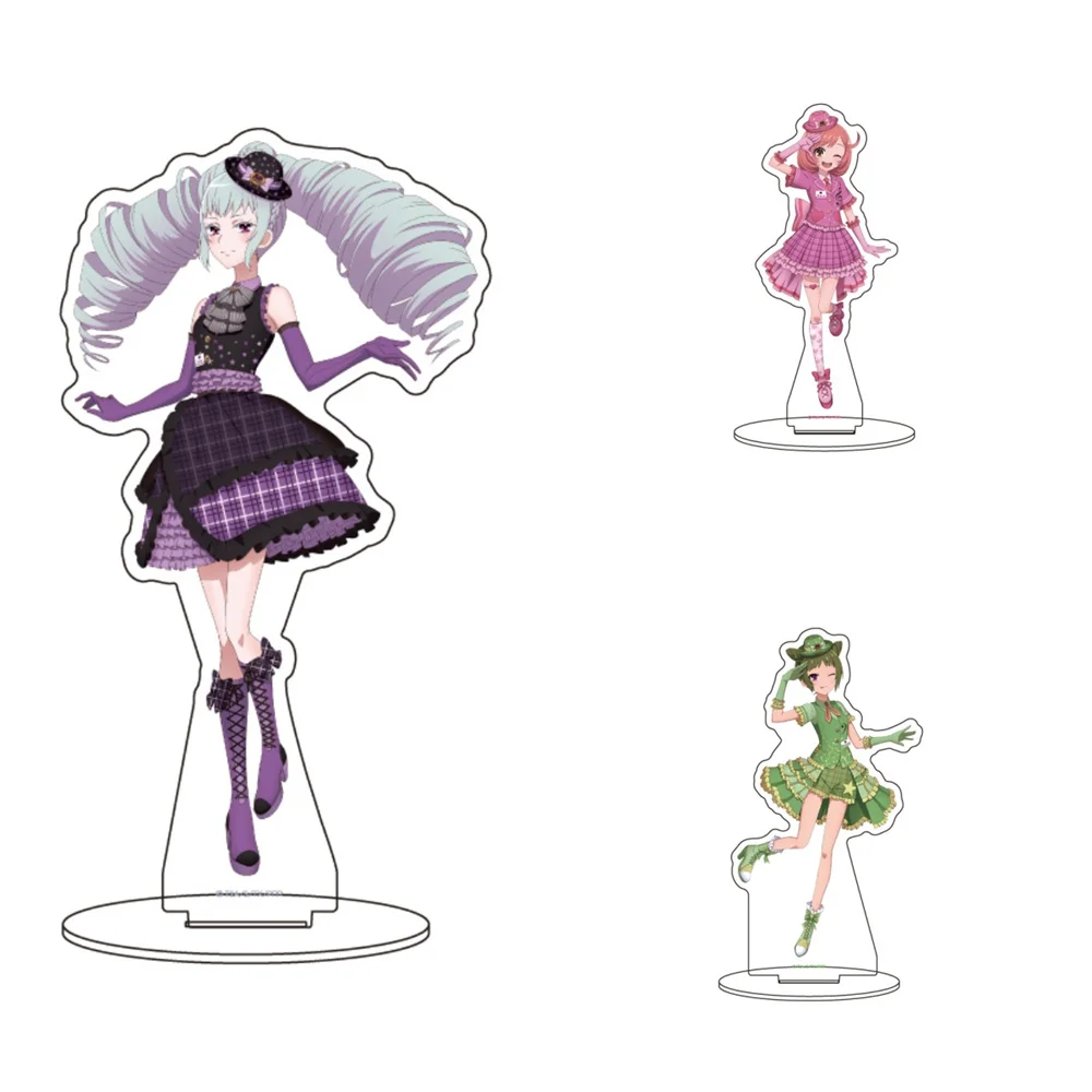 15CM Charm Anime Rainbow Live station  Acrylic Stand Model Cosplay Characters Ornament Accessories Goods Collection Gifts