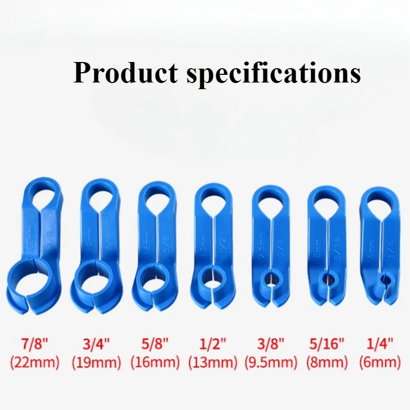 Zestaw narzędzi do demontażu samochodu 7 szt., narzędzie do usuwania przewodów paliwa klimatyzacji, narzędzie do szybkiego demontażu przewodów olejowych klimatyzacji, dla pracownika konserwacyjnego.