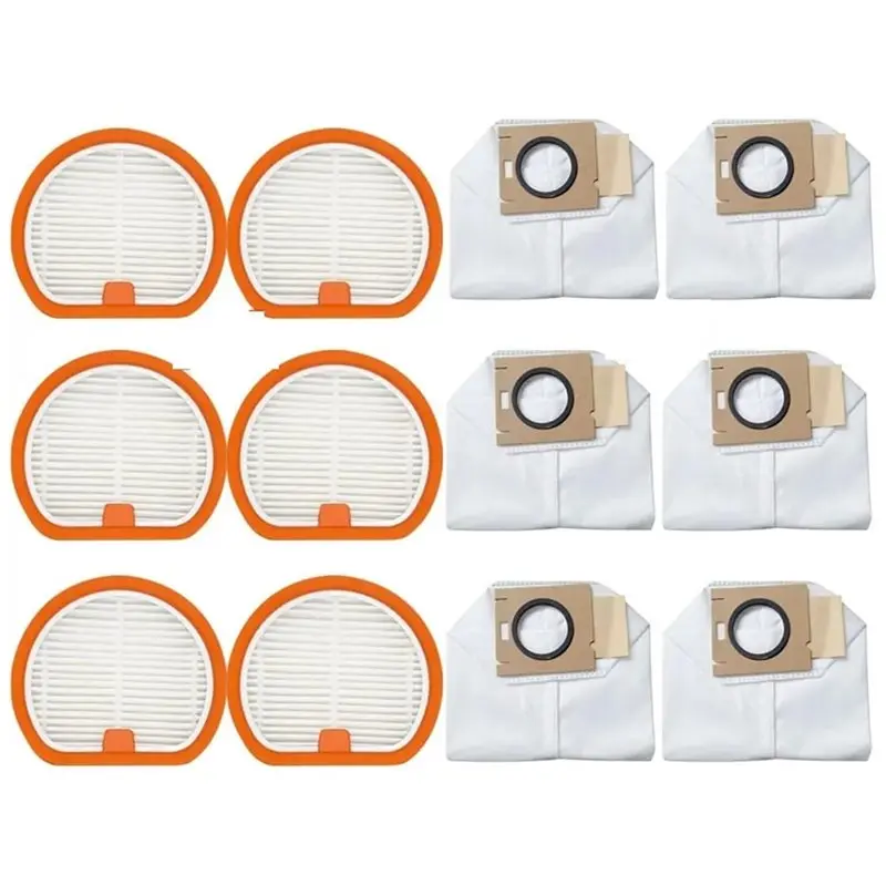 

【ADORN】Для беспроводного пылесоса Uwant V500: Набор из 12 сменных пылесборников и HEPA-фильтров, запчасти для пылесоса