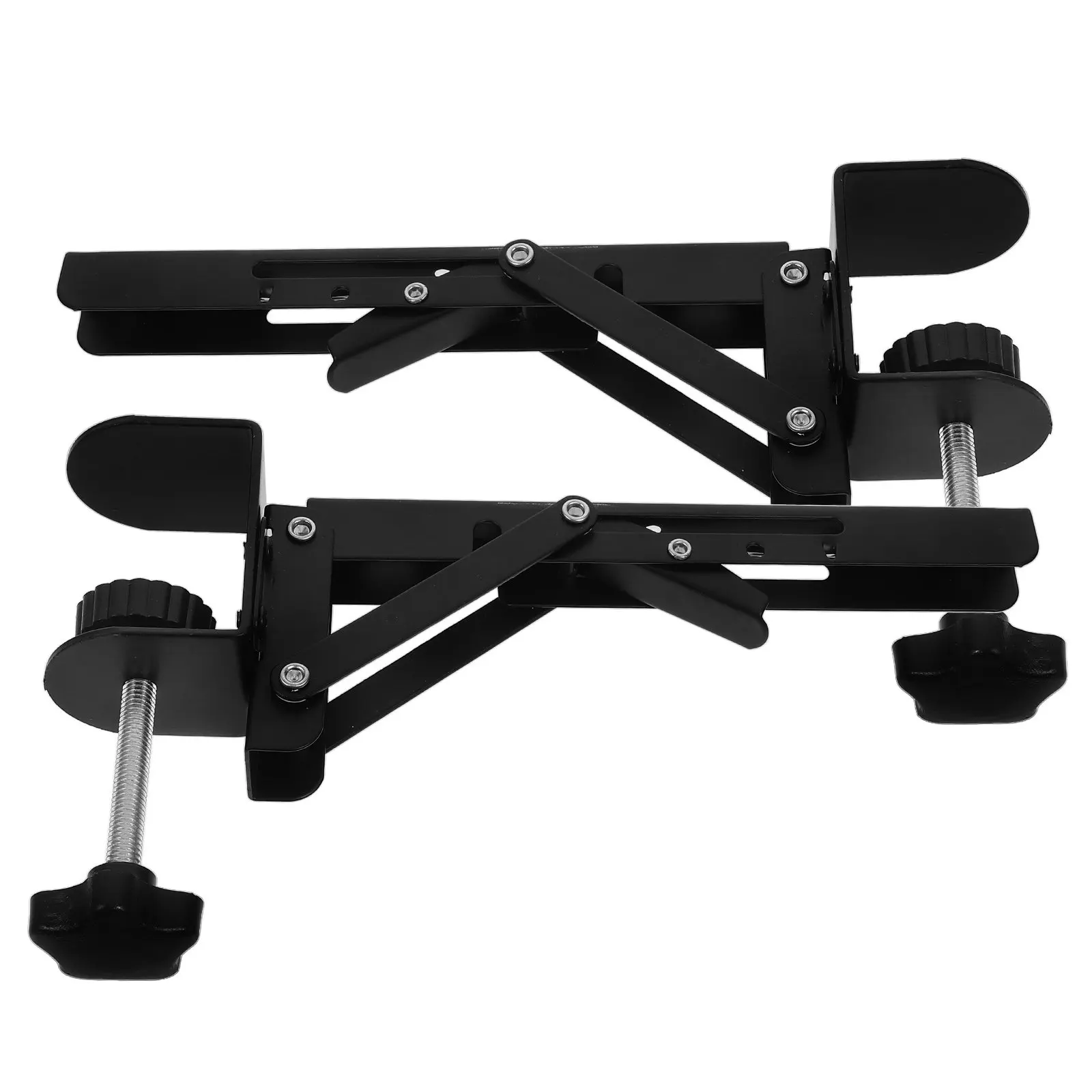 2Pcs Computer Desk Arm Rest Adjustable Clamp Ergonomic Shelf Extender Foldable Desktop Extension Tray Desk Shelf Extender
