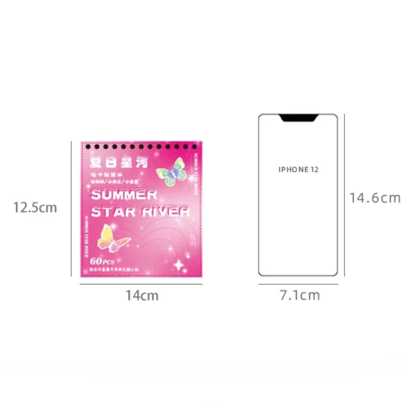 Cute 60 sheets/Piece Decorative Sticker Book Journal Materials Kids Gift School Stationery