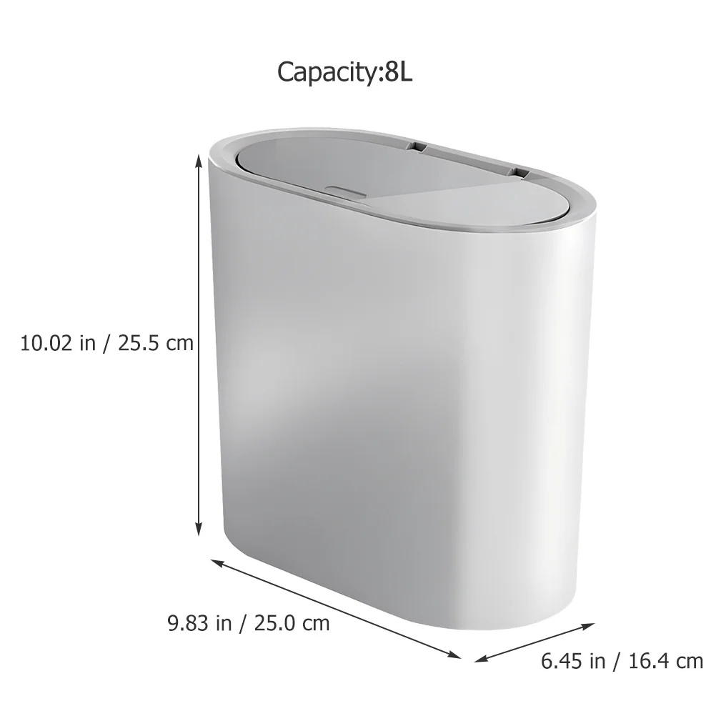 

Large Capacity Household Garbage Can Press Type Waste Bin Lightweight PP Material Small Trash Bin for Bathroom and