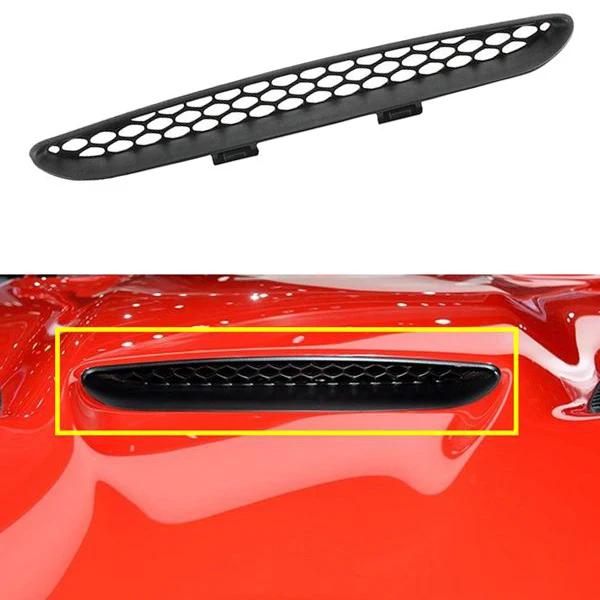 Car Front Hood Scoop Bezel Mesh Intake Grille Cover 68202462AD for Charger 2016-2021