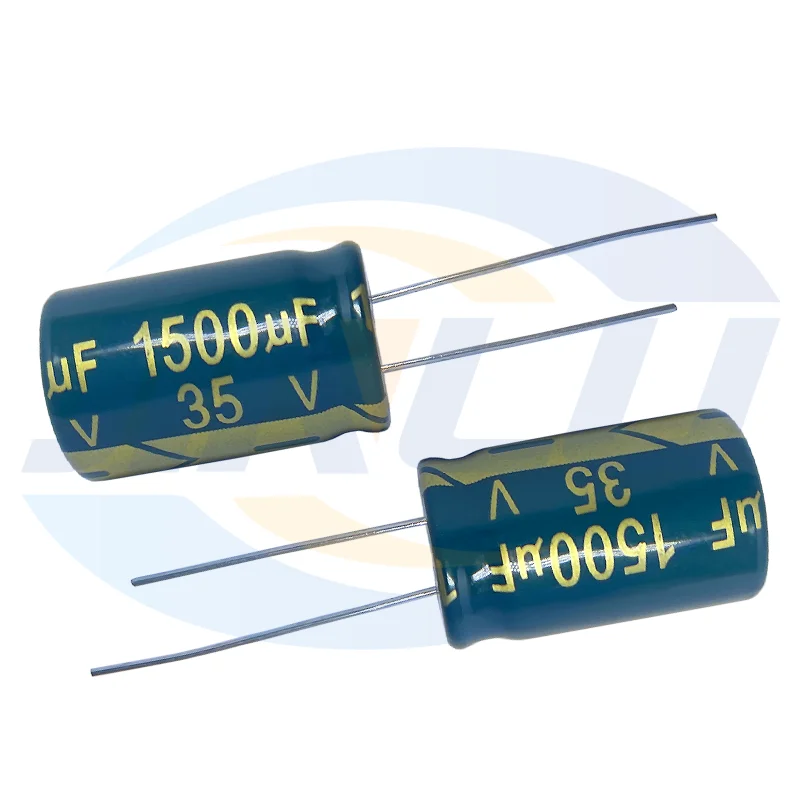 5pcs 35v1500UF 13x21mm High Frequency and Low Resistance 1500uf35v 35wv 1500mf 35vdc 1500MFD 35v 1500uf