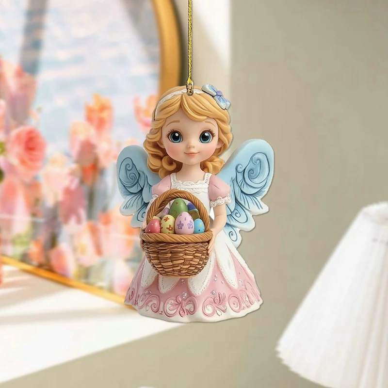 Sweet Angel Girl Acryl Schlüsselanhänger Auto Rückspiegel Zubehör Rucksack Kleiner Anhänger