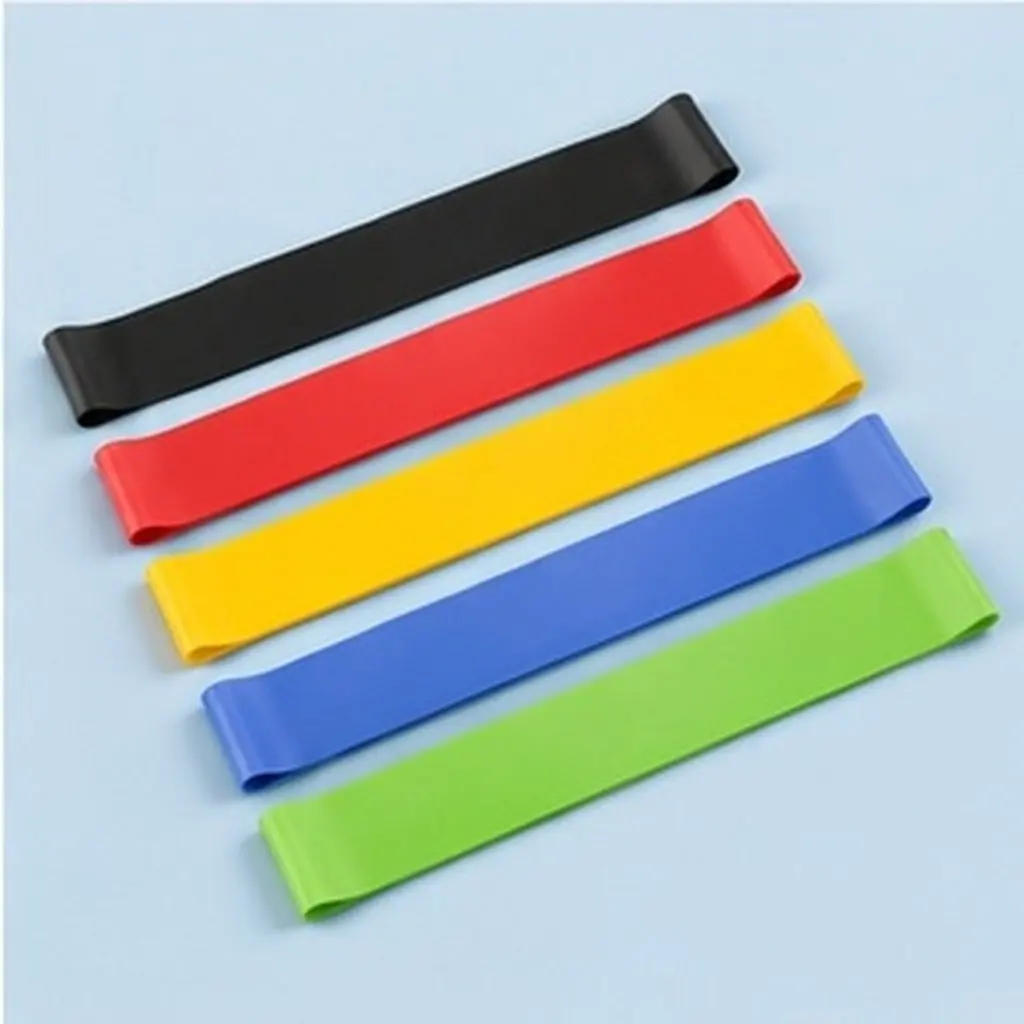 5Pcs Chair Bands Classroom Desk Feet Band Stretch Resistance Loop Bands Foot Band for Focus Support Office Yoga Pilates Home
