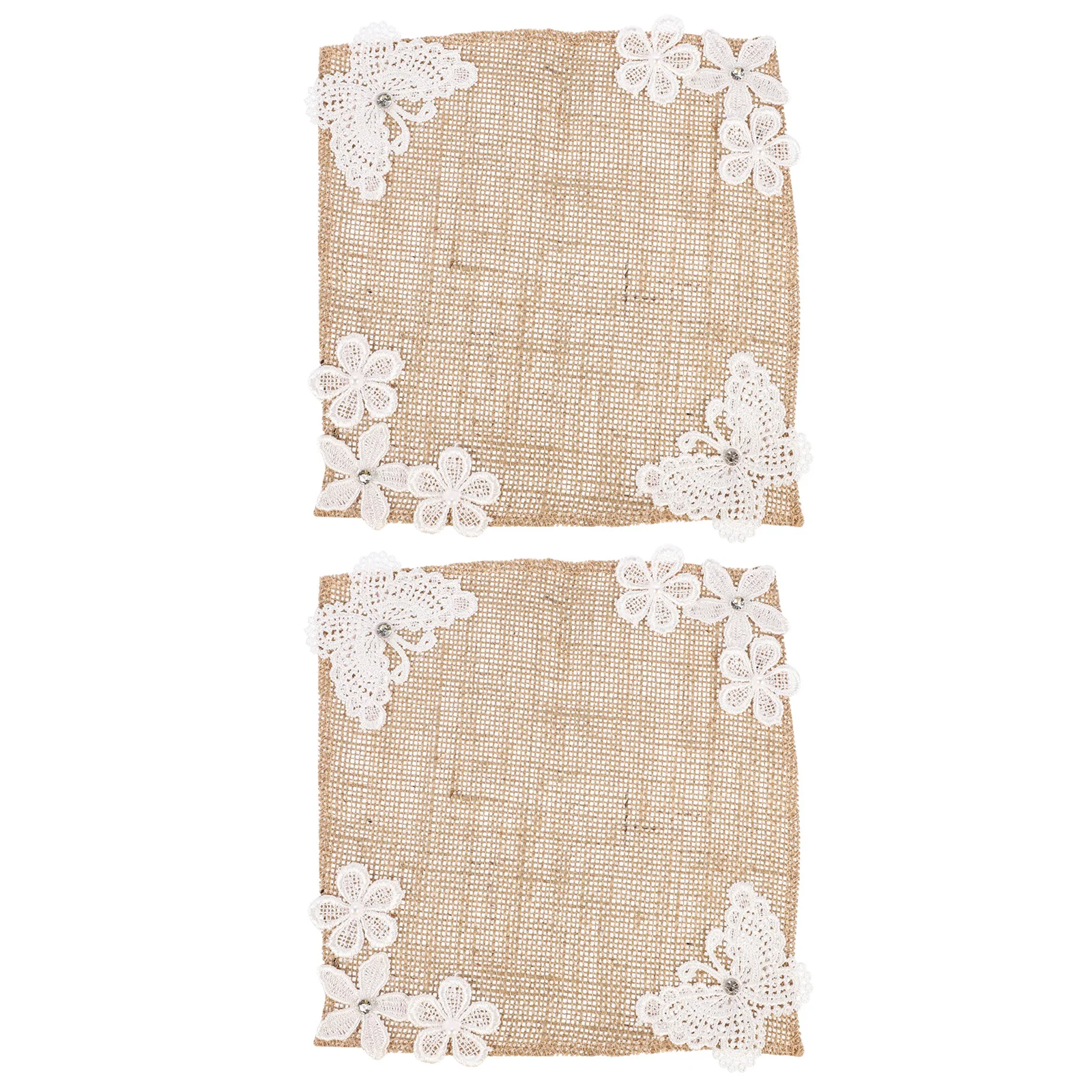 

2 шт. льняная подставка для столовых приборов для свадебного обеденного стола, термостойкая многоразовая подставка для столовых приборов премиум-класса для банкета, праздничного декора