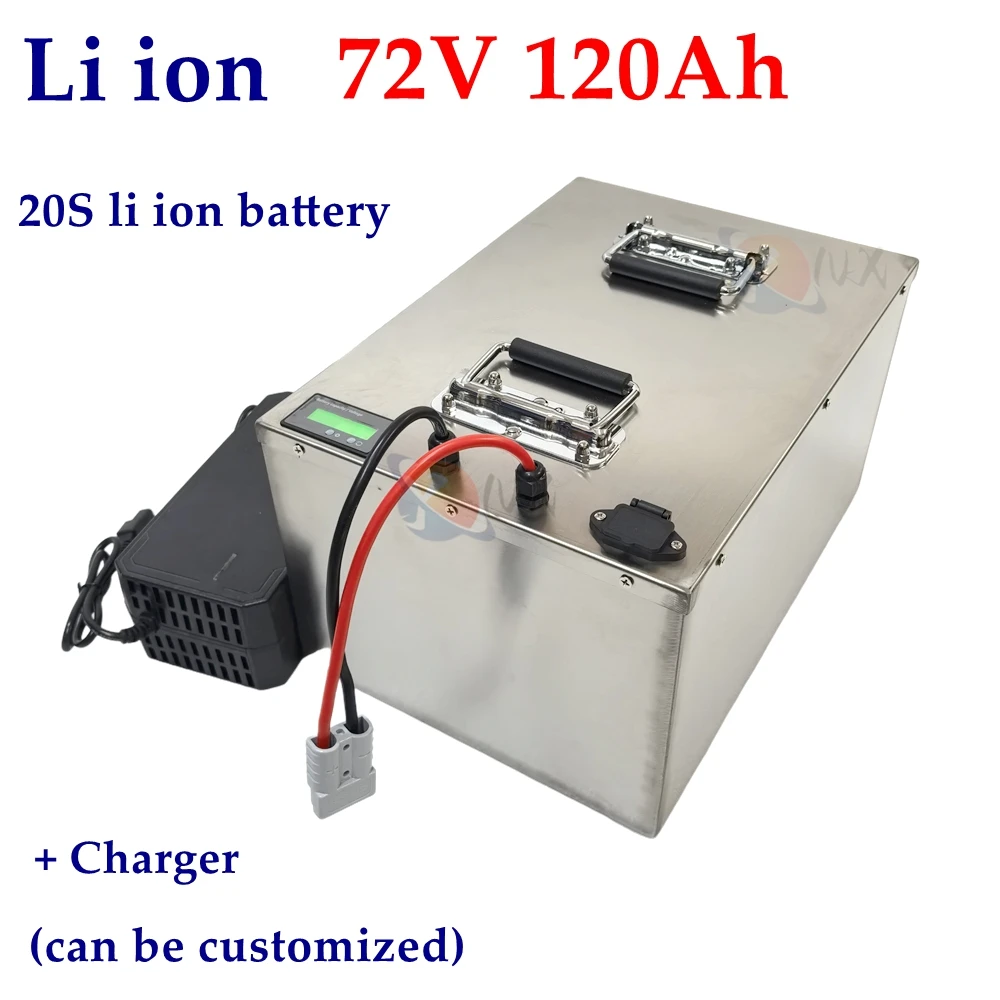 YNX 72v 120Ah 120A Not 100Ah 100A lithium ion battery pack li ion for 6000W 7000W 8000W bike tricycle Forklift Motocycle AGV