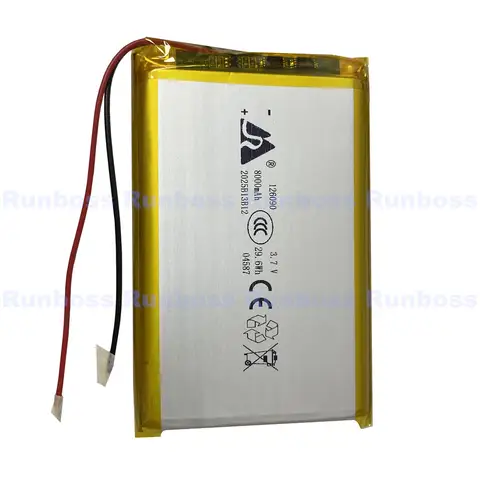 1-10 पीस 3.7V 8000mAh 126090 लिथियम पॉलीमर रिचार्जेबल बैटरी पावर बैंक GPS नेविगेशन ईबुक स्पीकर नोटबुक PSP DVD के लिए 10 best sales 126090 बैटरी - №9