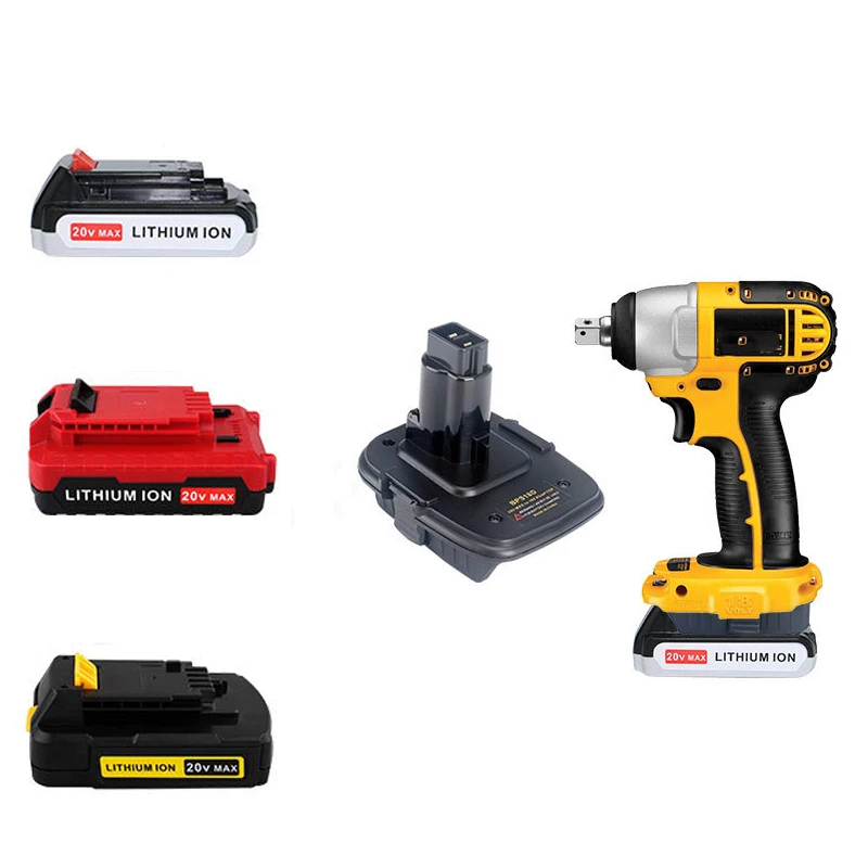 Adaptador de batería BPS18D para Black & Decker/Porter-Cable/batería de iones de litio de 18V de Stanley, convertidor para herramienta eléctrica DeWalt Nickel de 18V