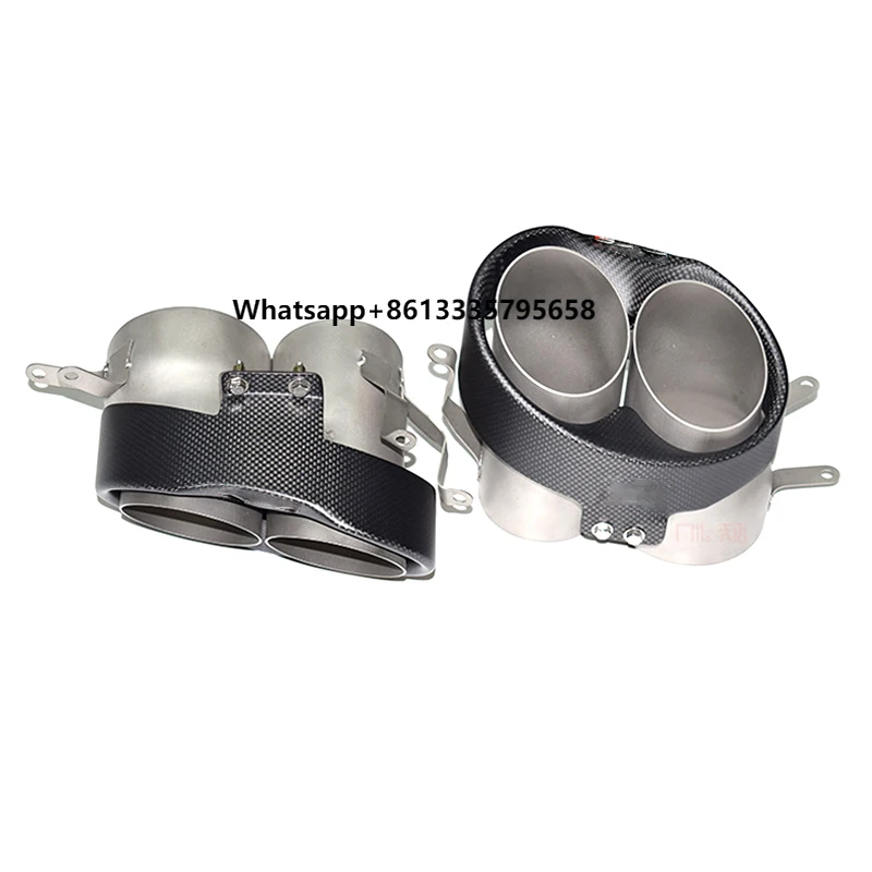 

Exhaut Tips for RS6 Carbon Fiber AK Style Muffler Pipes RS4RS5RS6RS7 Modify Exhaust Systern Car Decor