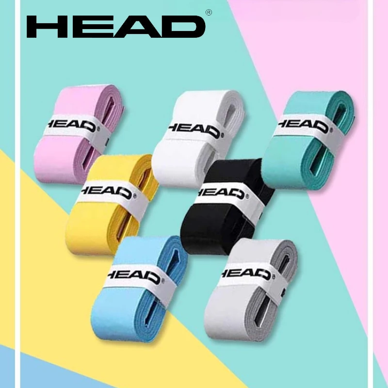 4/12Pcs HEAD Hand Glue Non-slip Belt Tennis Racket Grip Tape Anti-slip Band Pole Sweatband Pu Handle Badminton Racket Handle