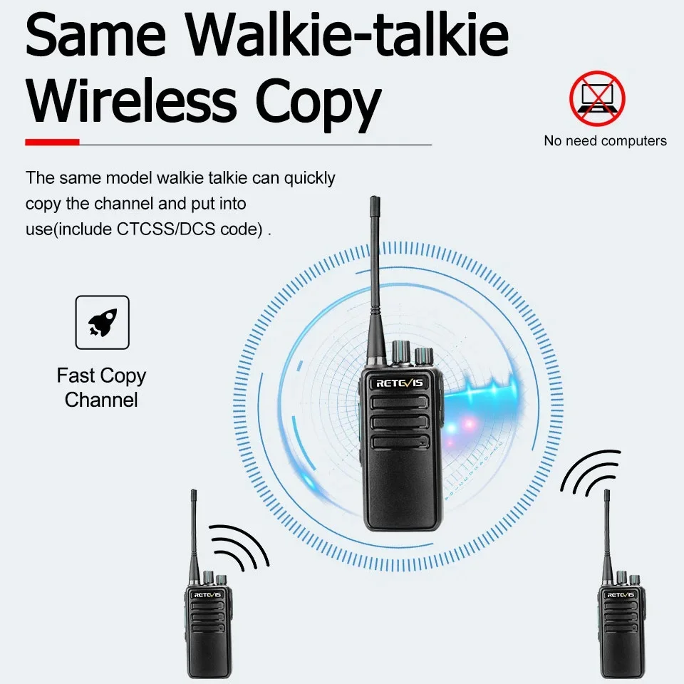 Portable Walkie Talkie 2 Pieces Walkie-talkies FRS PMR PMR446 Legal Portable Two-way Radio ht VOX SOS for Hotel Factory Hunting