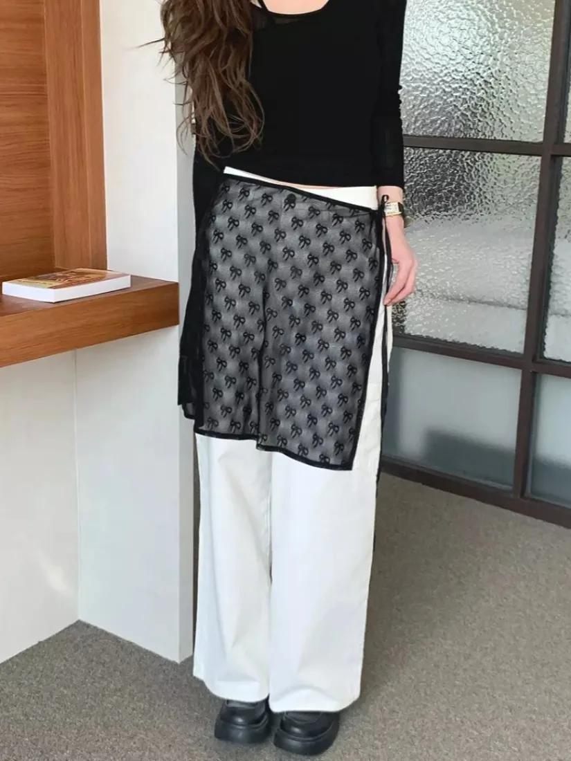 

Summer New Knot Lace Belted One-Piece Curtain ort Skirt Cute Girl Commute Sle Printed Other Material 00%