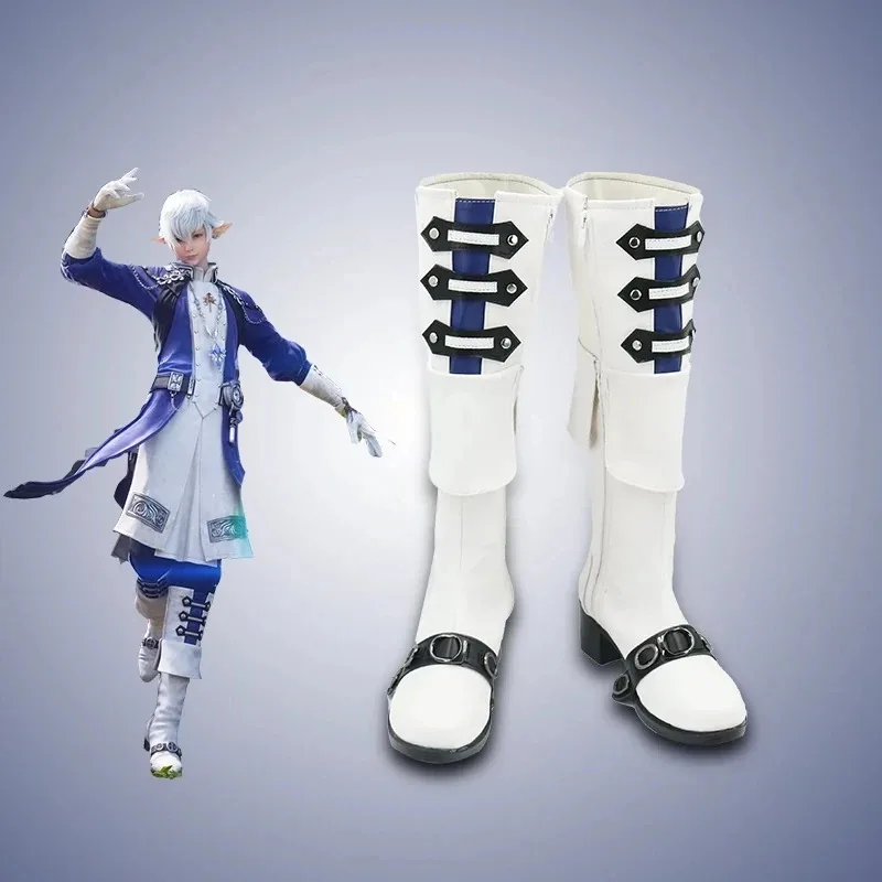 

Anime Game FINAL FANTASY Alphinaud Leveilleur Cosplay Boots Shoes Halloween Carnival Party Costume