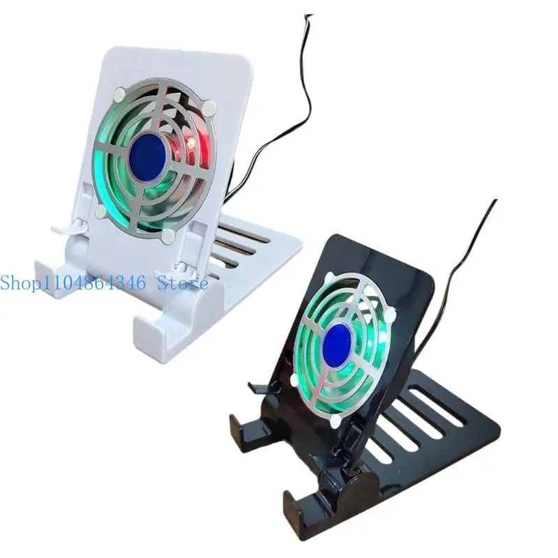 

Multiangle Adjustable Phone Stand With Cooling Fan, USB Operated Tablet Coolers For Mobile Devices Quick Cooling Support