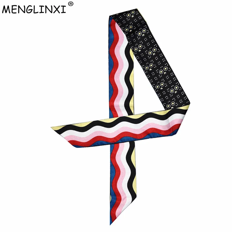 

2023 Fashion Design Monster Printing Scarf Women Silk Scarf Fashion Head Scarf Luxury Brand Small Tie Bag Scarves For Ladies