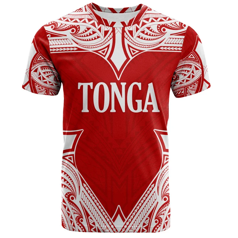 Summer Harajuku 3D Printing The Kingdom Of Tonga T Shirt Oceania Tonga National Day Graphic T-shirts Fashion Mens Clothing Tees