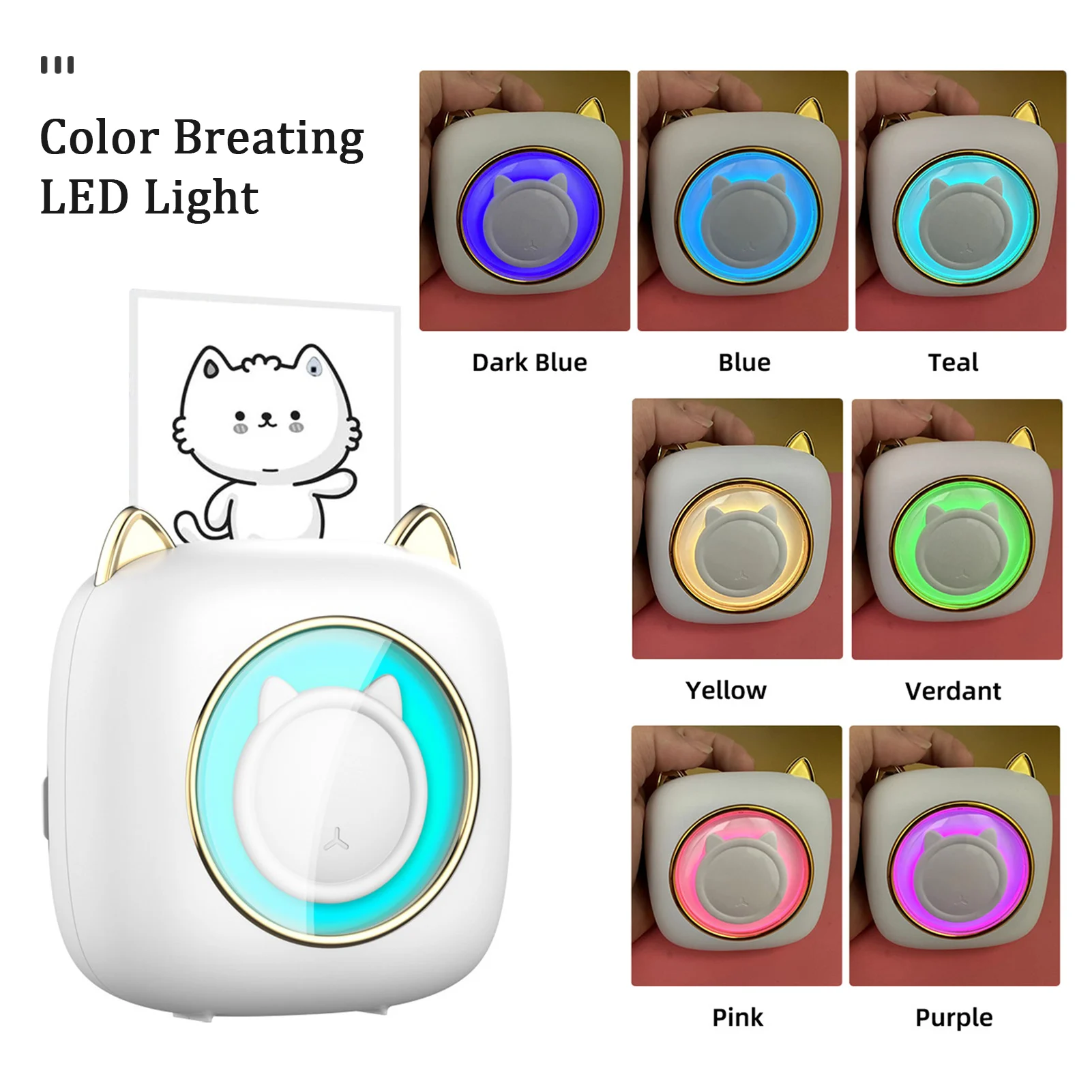 【Nieuw】C23 Draagbare Thermische Printer Machine Draadloze Mini Pocket Printer BT Verbinding 203DPI voor Kinderen Studie Werk Kantoor