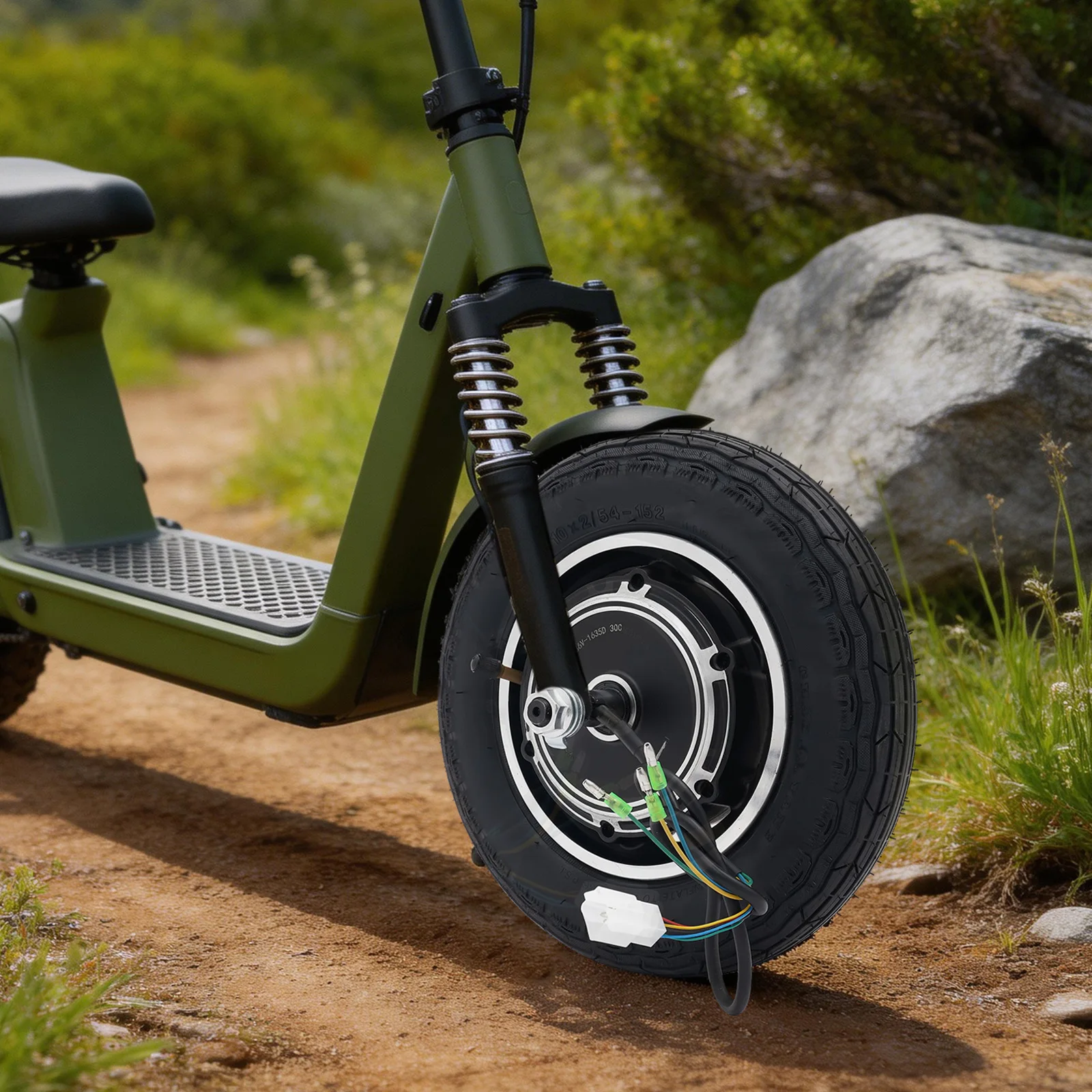 36V 350W Elektroroller-Motorradnabenmotor, bürstenlos, IP54 wasserdicht, 220lbs Traglast, 600 U/min für Elektrofahrräder, Rollstühle, Elektromotorräder – Detail 34