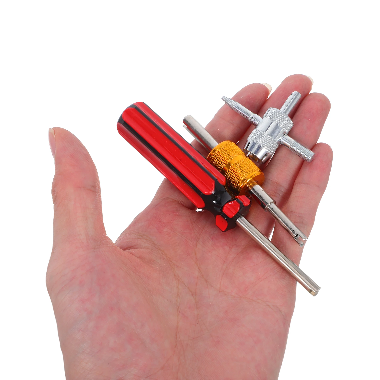 

Valve Core Removal Wrench Tire Tool Puller Metal Motorcycle Stem Plastic Portable Efficient Multifunctional Compatibility Repair