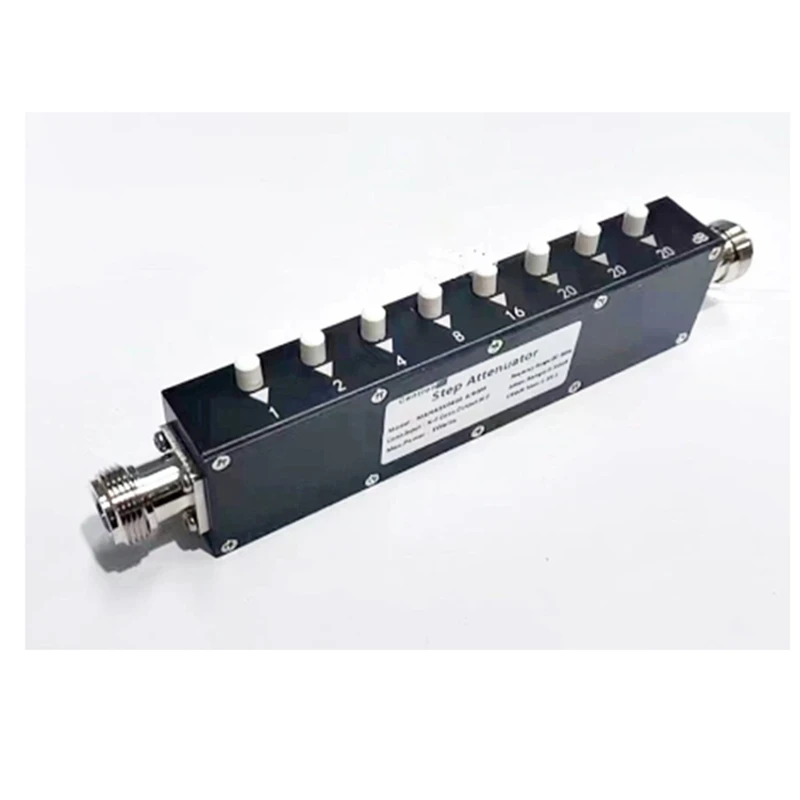 RF POWER Stepped Variable Key ปุ่มกดขั้นตอน Attenuator อุปกรณ์เสริม RF N-F 5W 3Ghz 90DB