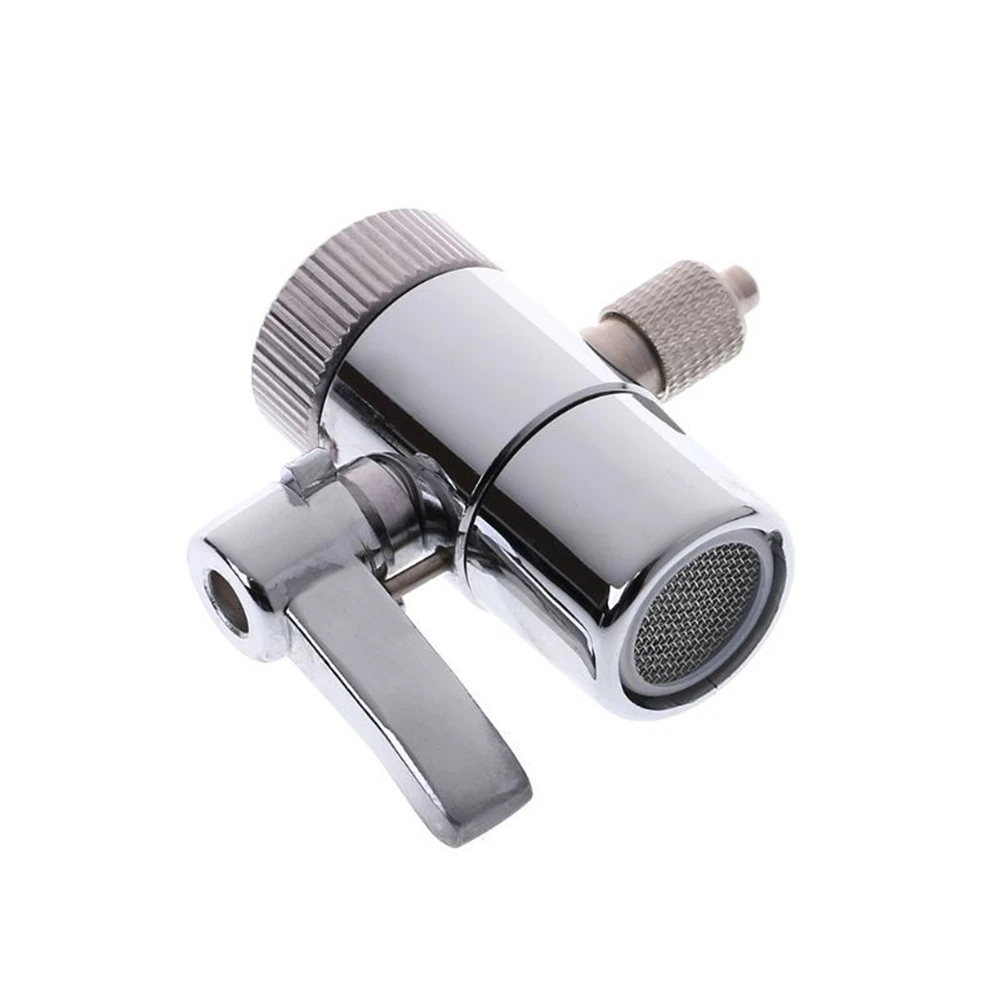 

THIVN-Chrome Plated Brass Water Filter Faucet Silver Water Filter Valve M22 To 1/4" Connector
