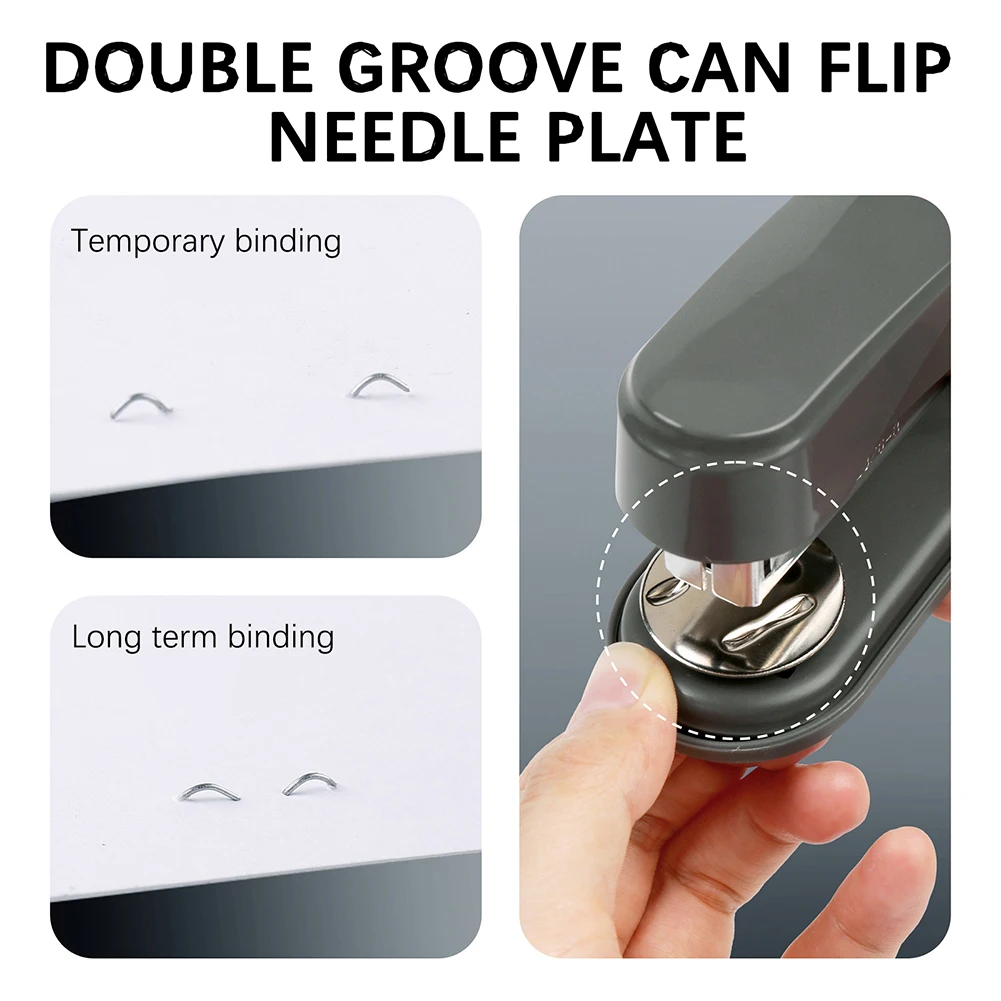 เครื่องเย็บกระดาษสําหรับงานหนักประหยัดแรงฐานกันลื่นตามหลักสรีรศาสตร์เครื่องเย็บกระดาษบ้านเครื่องมือเย็บเล่ม