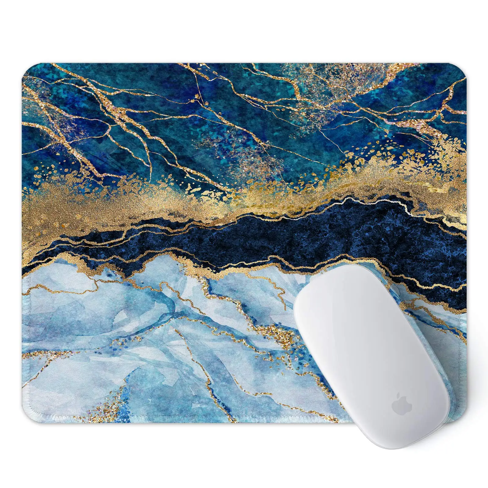 Hot-Selling Retro Marbles Printing Square Mouse Pads Comfortable Gaming Mousepad Mouse Mat Keyboard Mats Desk Pad 22x18cm