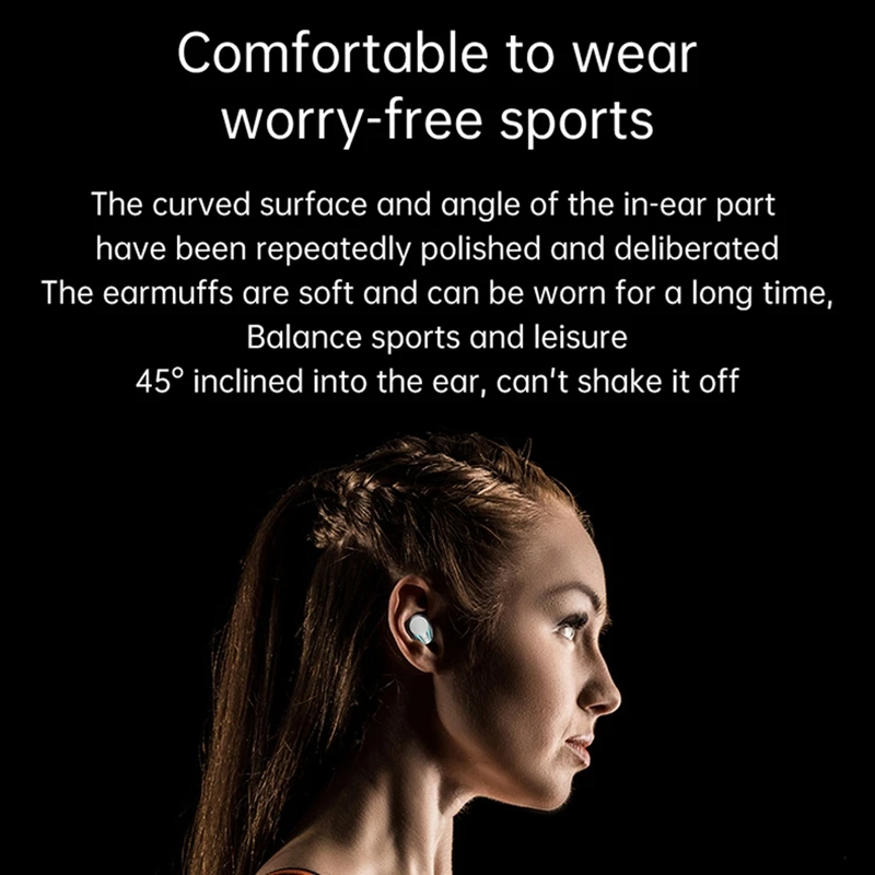 M47 หูฟังชนิดใส่ในหู 2 ใน 1 หูฟังแบบพกพาลําโพงหูฟังไร้สาย BT 5.3 ชุดหูฟังสเตอริโอ M47 หูฟังชนิดใส่ในหู