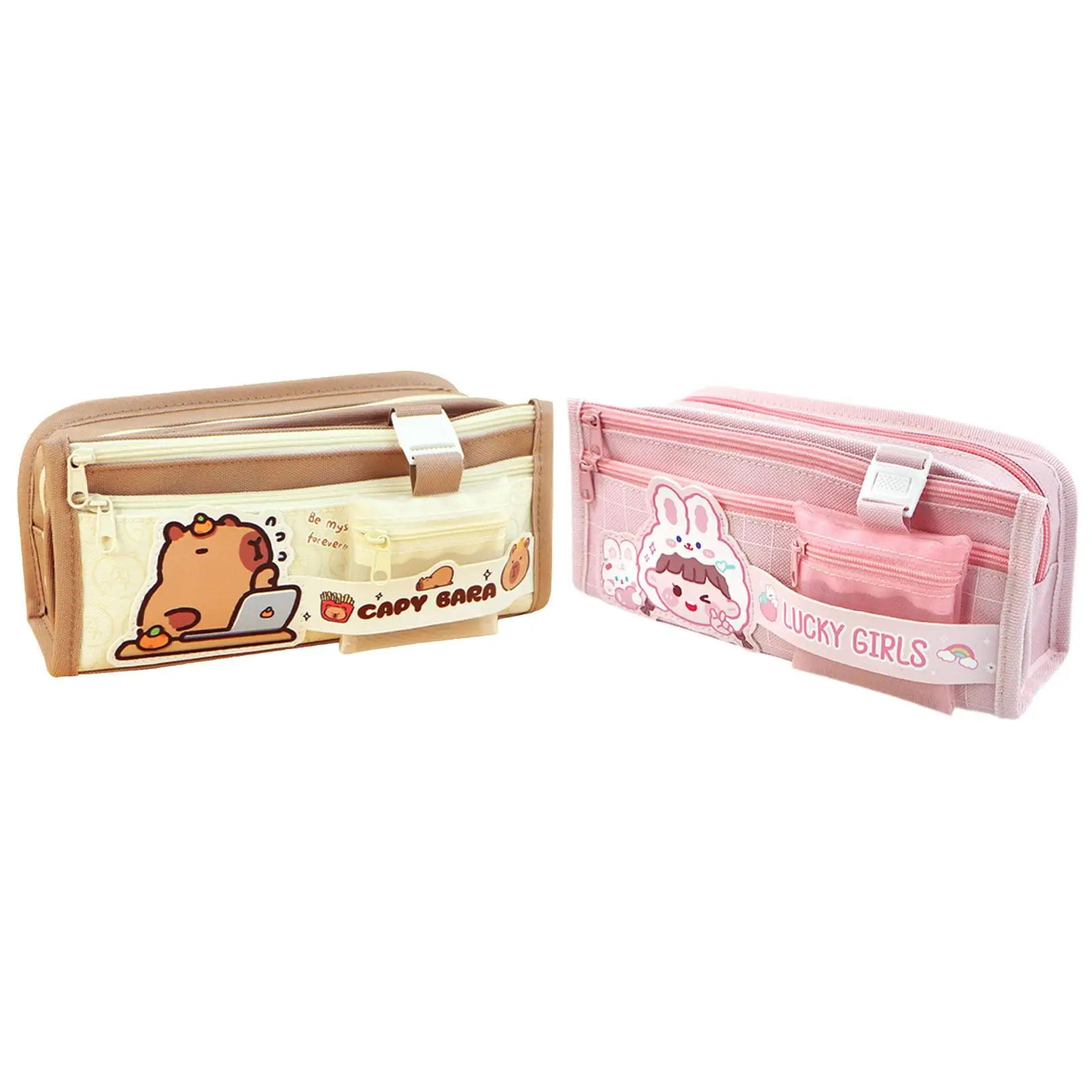 Capybara Federmäppchen, Stifttasche, Schreibwaren-Organizer, Stifthalter, Reißverschlusstasche, Bleistift