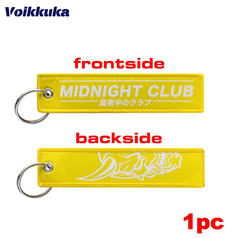 Oni Mask Embroidery Patterns Keychain Set