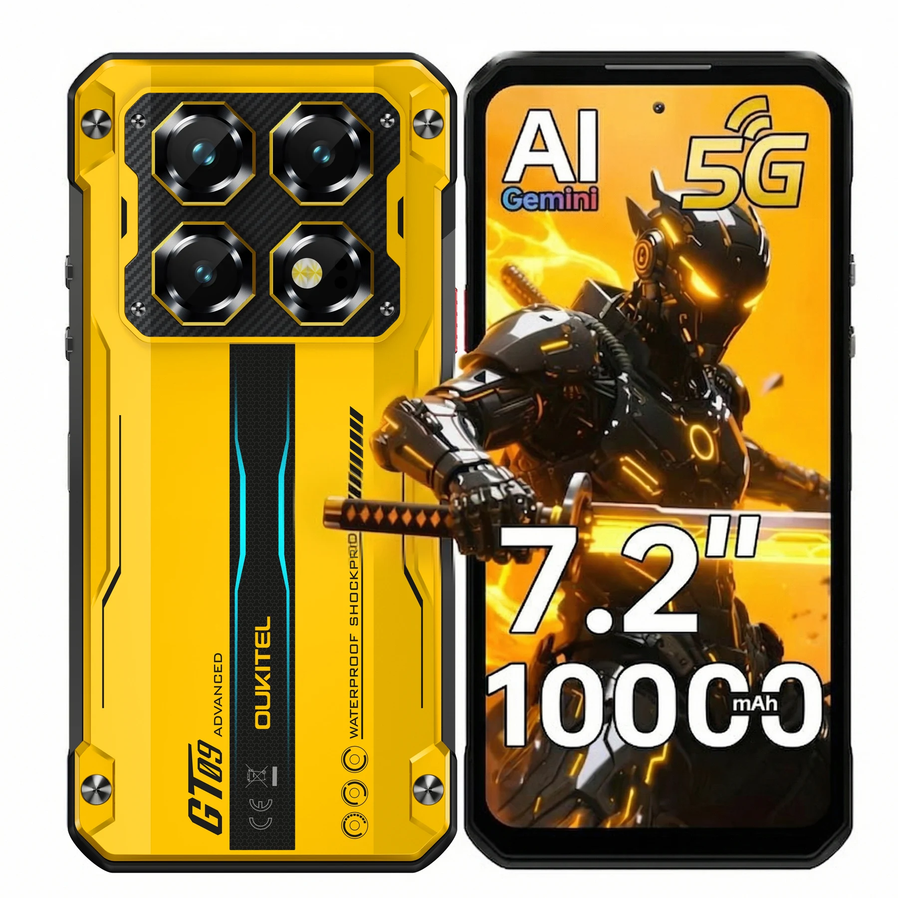 

OUKITEL WP60 10000mAh Unlocked Smartphone, 108MP Camera, 256GB / 512GB, Android 15, NFC 5G, MTK 7025, 120Hz - Waterproof Phone