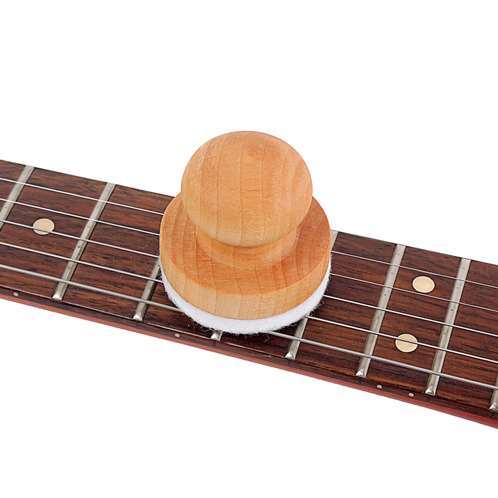 

Wooden Guitar Bass String Cleaner Instrument Body Cleaning Tool Stringed Musical Instruments Parts R172 (Light Brown)