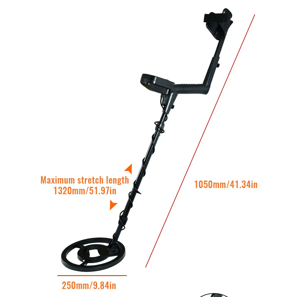 Metal Detector MD830 Scanner di profondità sotterranea Ricerca Rilevatore d'oro ad alta precisione Rilevatore di tesori Pinpointer