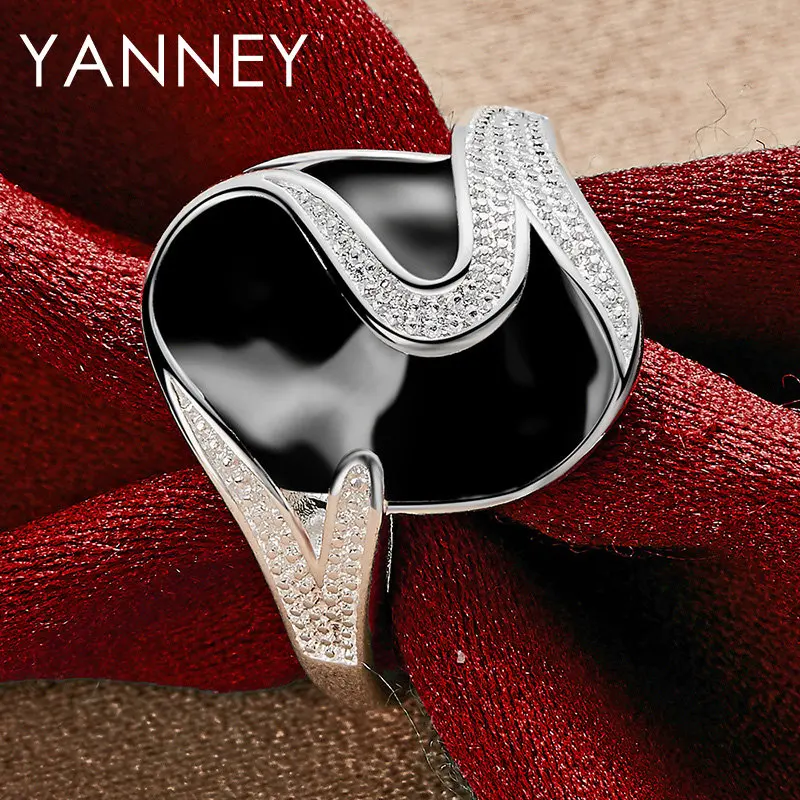 Charming 925 sterling silver 7/8/9/10 exquisite snowflake zircon geometric ring female gift party wedding jewelry accessories