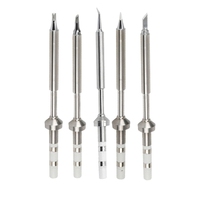 ABVJ-5PCS Soldering Iron Tips,TS100 Series Rapid Heating Replacement Tip For Pinecil TS100 TS101 Soldering Iron