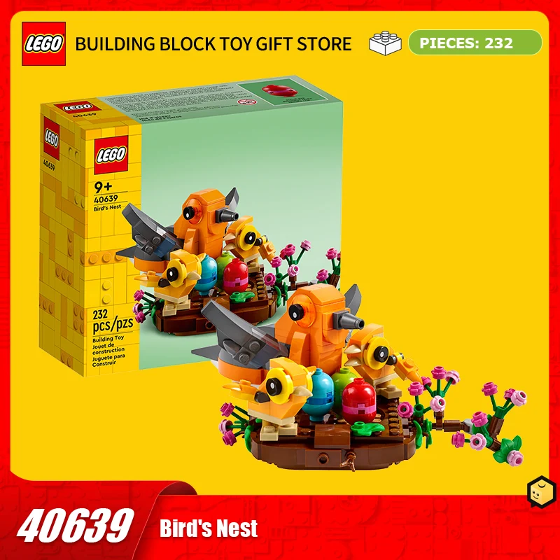 

Lego Block Square Head Series 40639 Happy Bird's Nest Splicing Blocks Children's Toys Gift