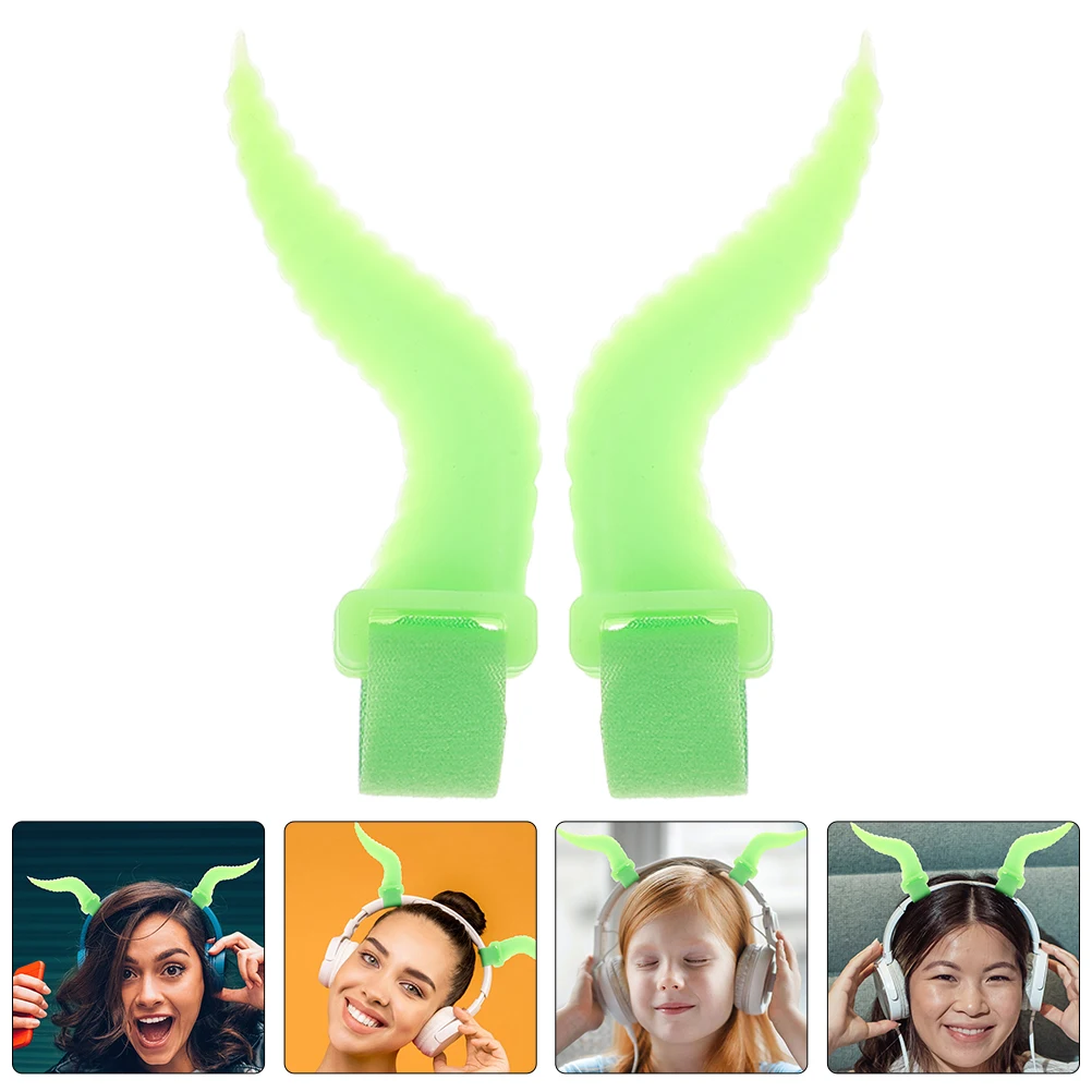 

2 Pcs Niuke Headphone Accessories Cosplay Horns Costume Headphones Halloween Headband Headset Accessory Decoration Appendix