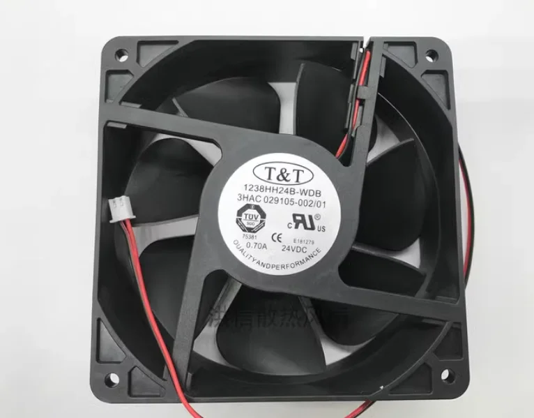 ABB Robot Fan 1238HH24B-WDB 3HAC 029105-002/01 24V 0.70A 12CM Two Wire Fan