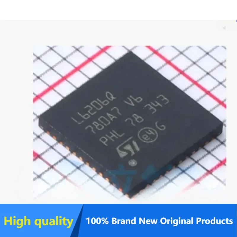 

5/50PCS L6206Q VFQFPN-48 DMOS Dual Full-Bridge Motor Driver Chip, 100% New, Original, In Stock. Chipset