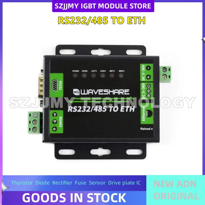 NUOVO modulo porta RS232/485 a Ethernet RJ45 doppia porta seriale Ethernet Modbus gateway grado industriale NUOVO ORIGINALE IN MAGAZZINO
