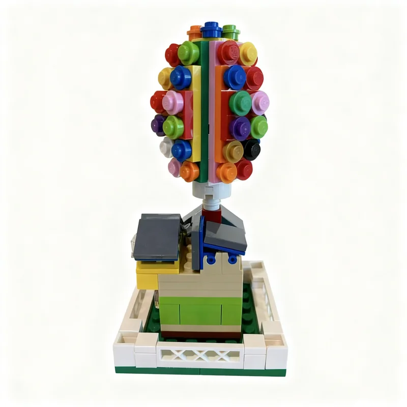 185 قطعة من مكعبات البناء على شكل منزل ديزني، هدايا عيد الميلاد، أفكار تعليمية إبداعية للأطفال