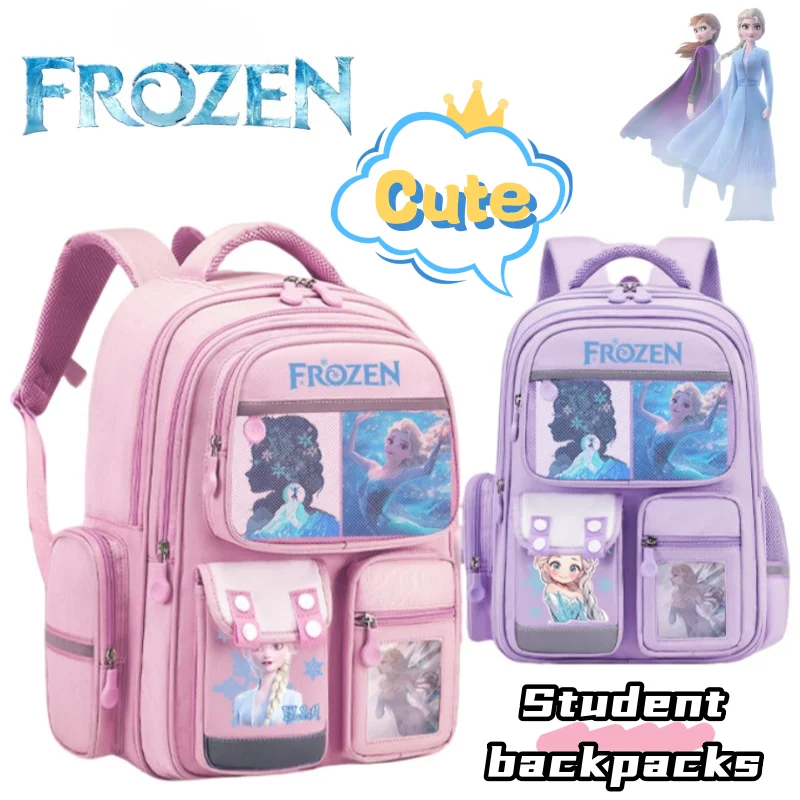 

Frozen Elsa film and television peripheral cute backpack girl student large capacity burden-reducing spine protection schoolbag