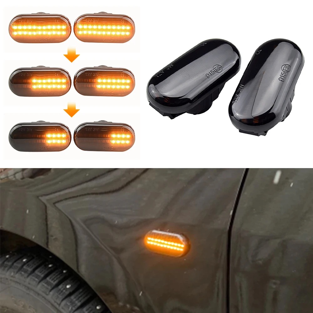 Dynamic Turn Signal Light Flashing Side Marker Repeater Lamp for Nissan 350Z Z33 Fairlady Z And Nissan Pathfinder III R51